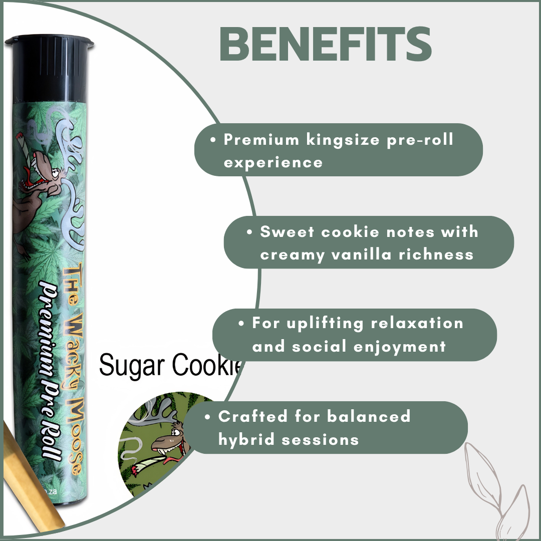 Wacky Moose Premium Pre-Rolls - Kingsize - Indoor - Sugar Cookies (Hybrid)