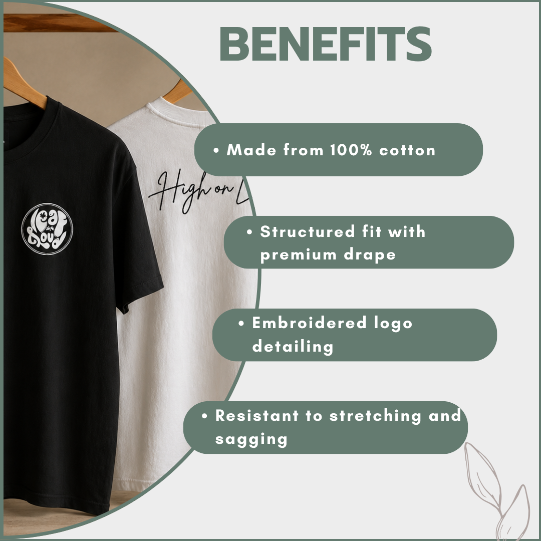 Premium Embroidered T-shirts - High on Life