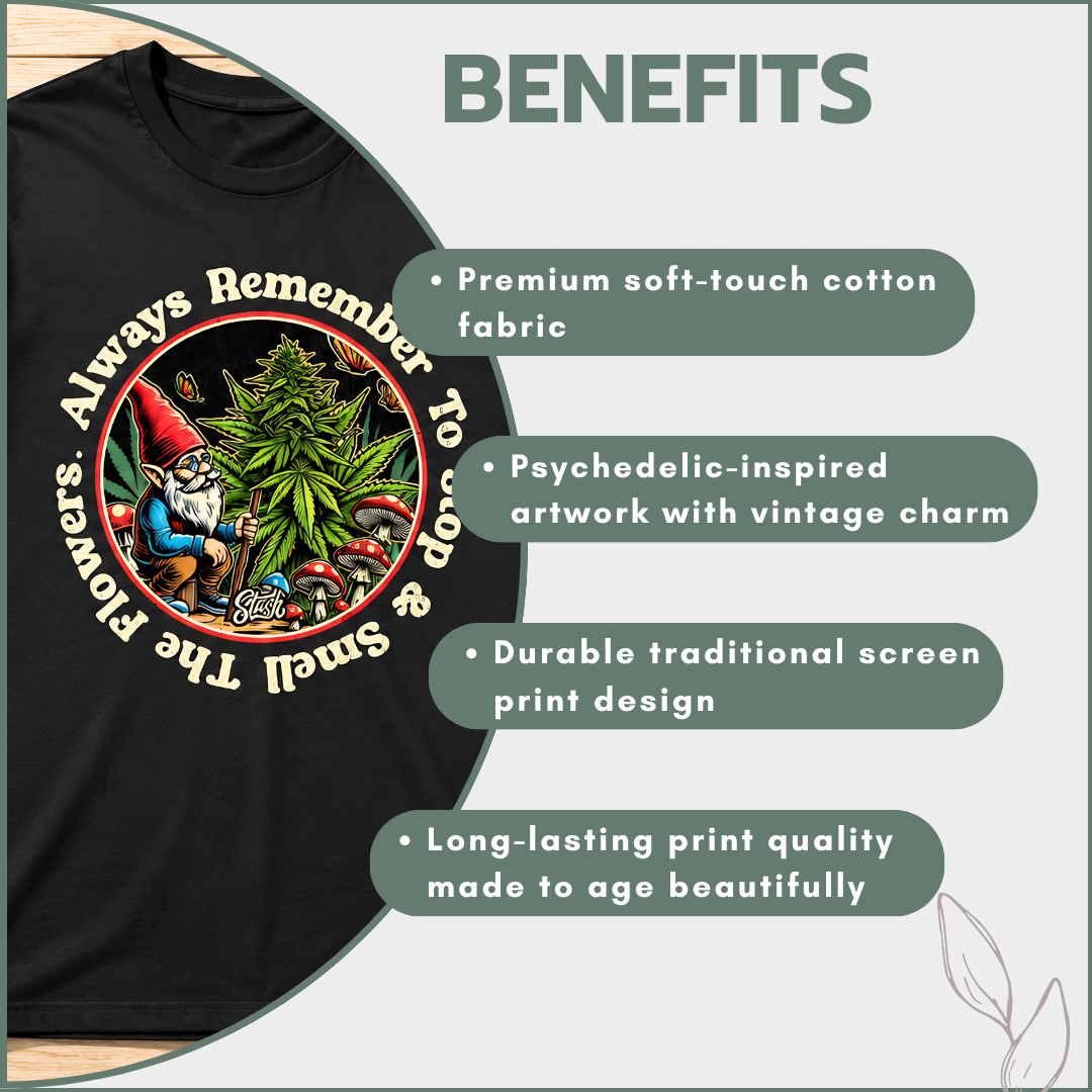 Stash T-shirts - Smell the Flowers