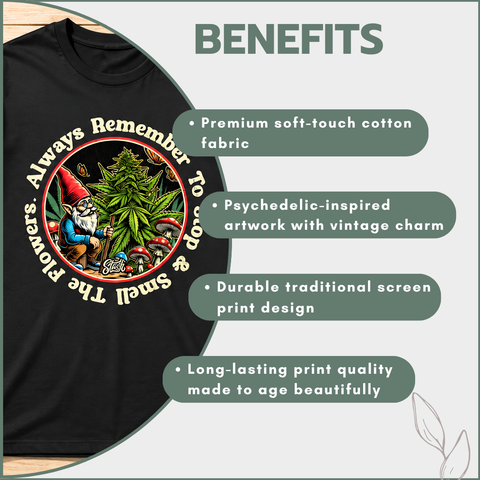 Stash T-shirts - Smell the Flowers