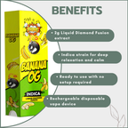 Bhang Bars Liquid Diamond Fusion THC Vapes 2g - Banana OG (Indica)