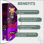 Bhang Bars Liquid Diamond Fusion THC Vapes 2g - Black Cherry Gelato (Indica)