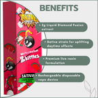 Bhang Bars Liquid Diamond Fusion THC Vapes 2g - Watermelon Zkittles (Sativa)