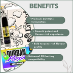Distillate Vape Carts 1ml - Durban Poison (Sativa)