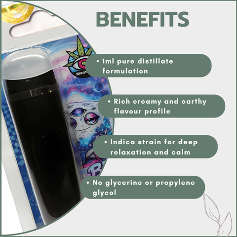 Pure Distillate Disposable Vapes 1ml - Blue Cheese (Indica)