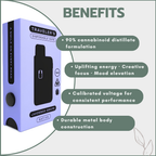 Traveler’s® Stealth Disposable Vapes 1ml - Juicebox Grape (Sativa)