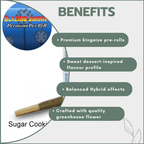 Blazing Johnny Premium Pre-Rolls - Kingsize - Sugar Cookies (Hybrid)