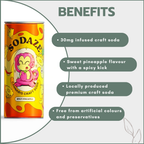 Sodaze Infused Craft Soda 30mg - Spicy Pineapple (250ml)