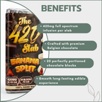 The 420 Slab - Banana Split Belgian Chocolate 420mg