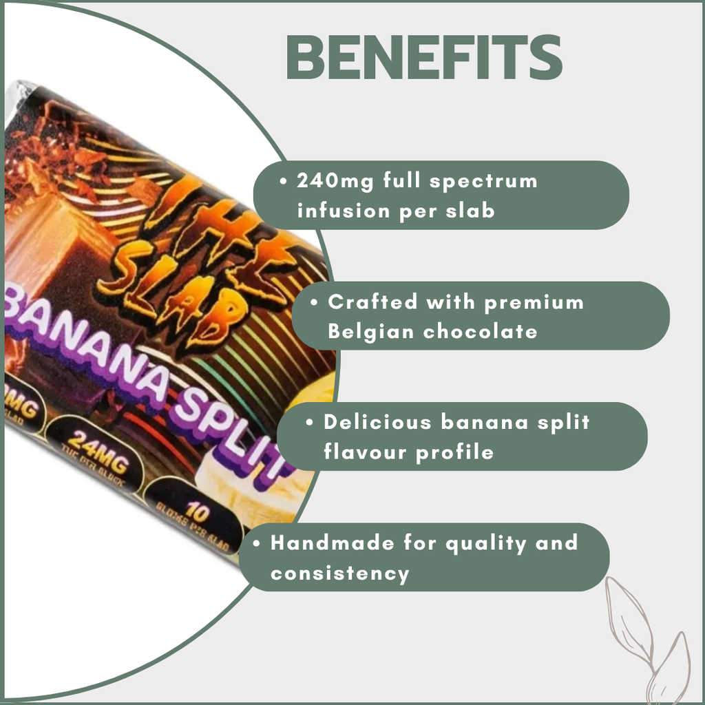 The Slab - Banana Split Belgian Chocolate 240mg