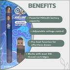 Rolling Thunder Twist Vape Battery Pen 900mAh
