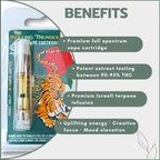 Rolling Thunder Vape Cartridge Full Spectrum - Premium - Amnesia Haze (Sativa)