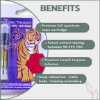 Rolling Thunder Vape Cartridge Full Spectrum - Premium - Girl Scout Cookies (Indica)
