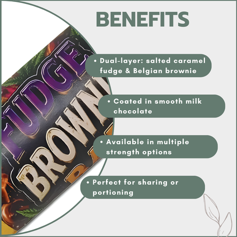 Fudge Brownie Bar - Multiple strength options (Pack of 10)