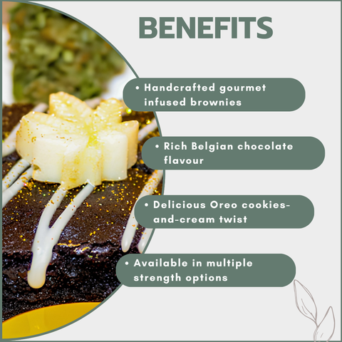 Belgian Chocolate Brownies - Belgian Choc with Oreos (10 Pack)