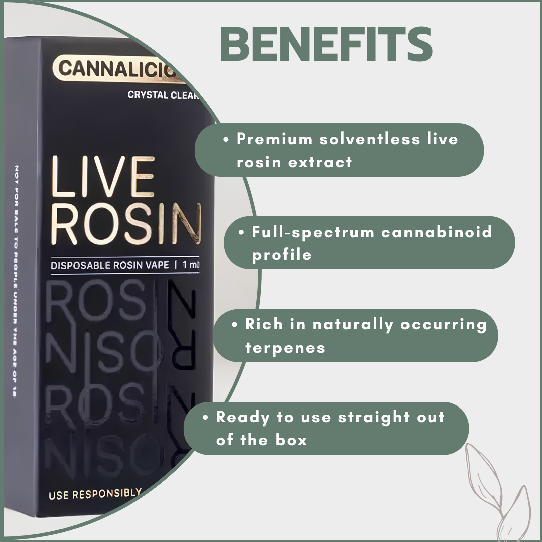 Live Rosin THC Disposable Vape 1ml