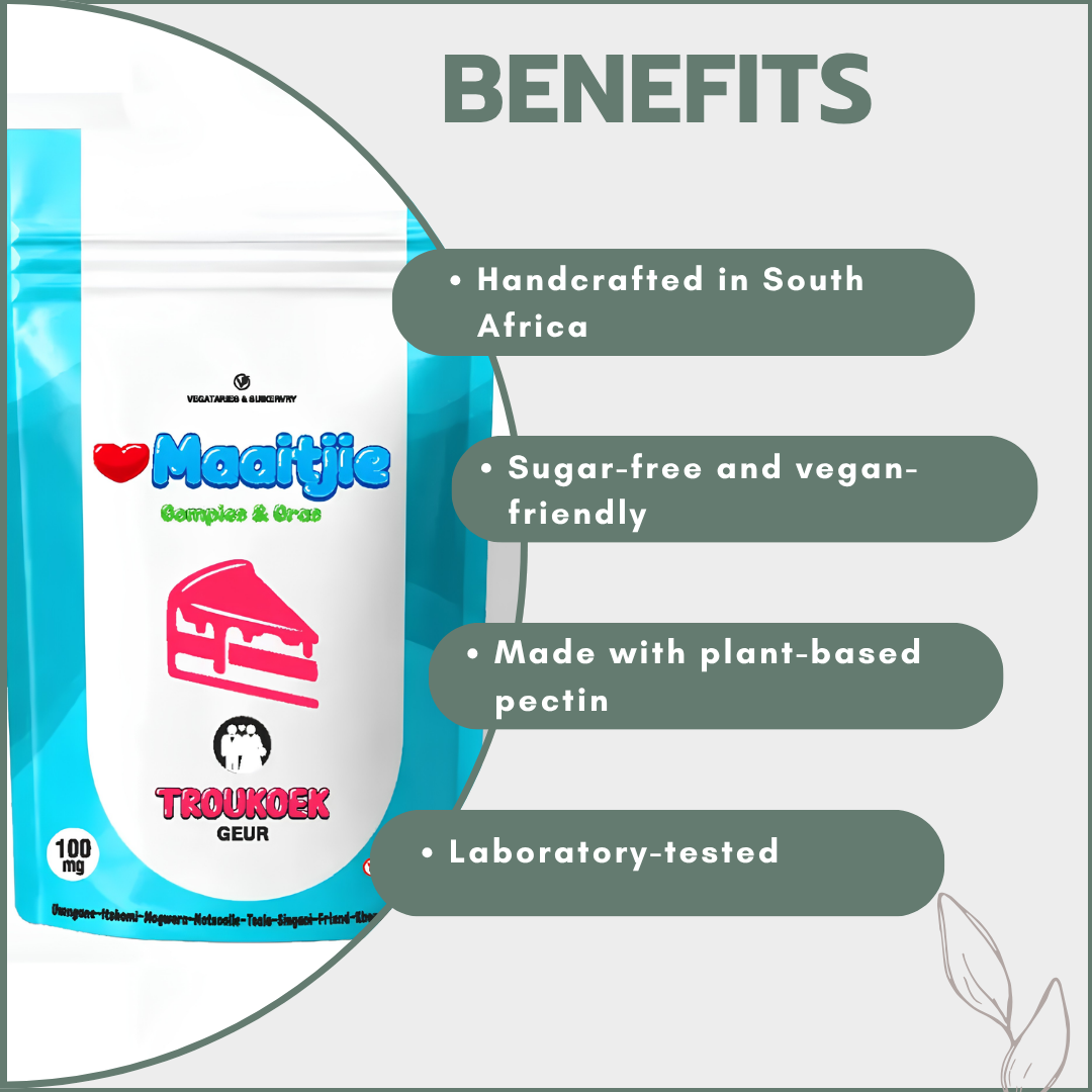 Maaitjie Gompies (Sugar Free) - Troukoek 100mg (2x50mg)