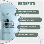 Calm Gummies (Indica) - Pear 25mg (5x5mg)
