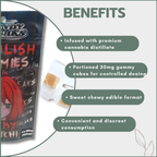 Candy Freaks Ghoulish Gummies - Cheeky Litchi 120mg (4x30mg)