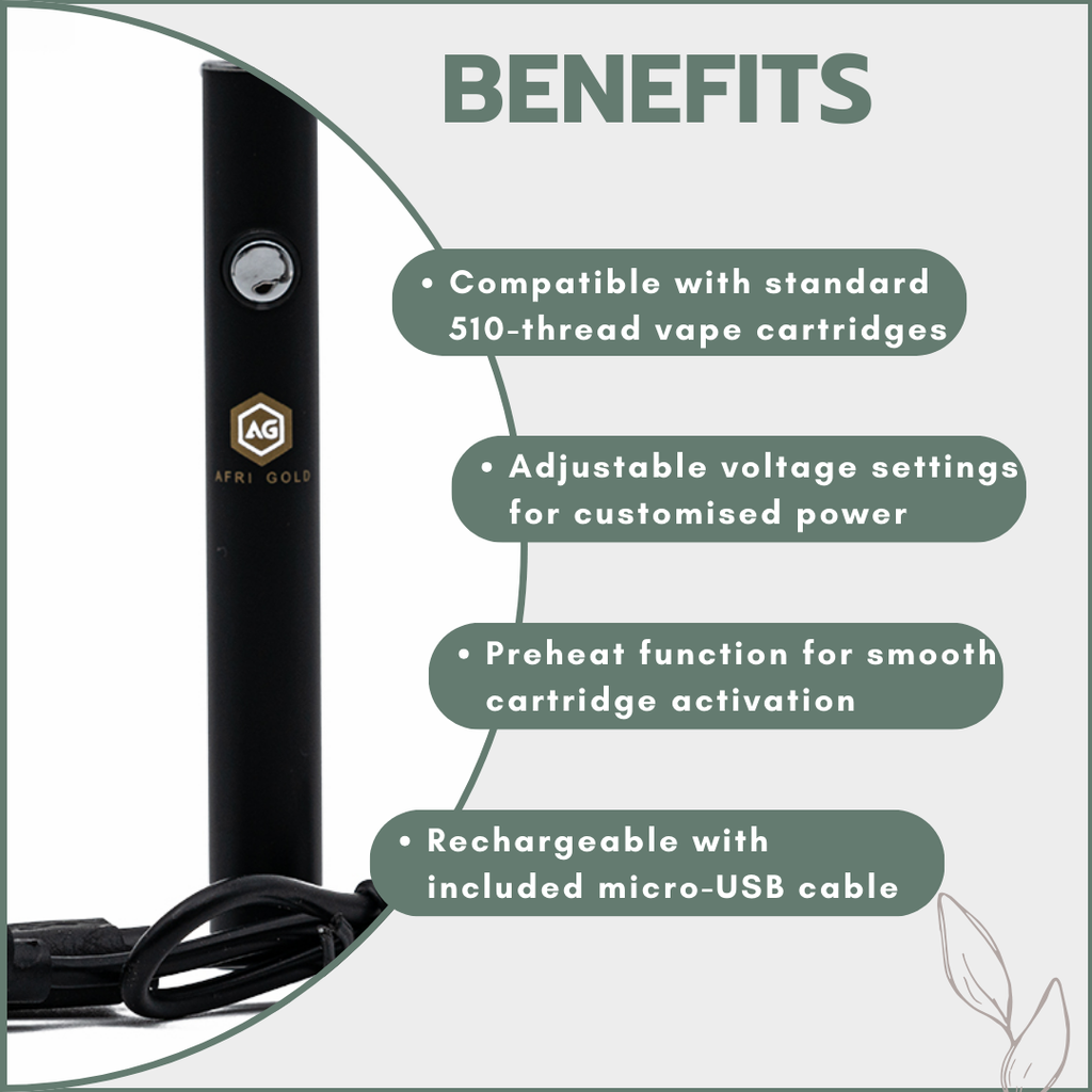 Afrigold Vape Battery Pen 380mAh