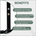 Afrigold Vape Battery Pen 380mAh