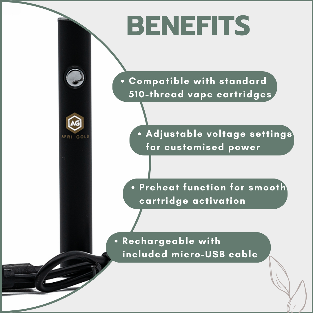 Afrigold Vape Battery Pen 380mAh