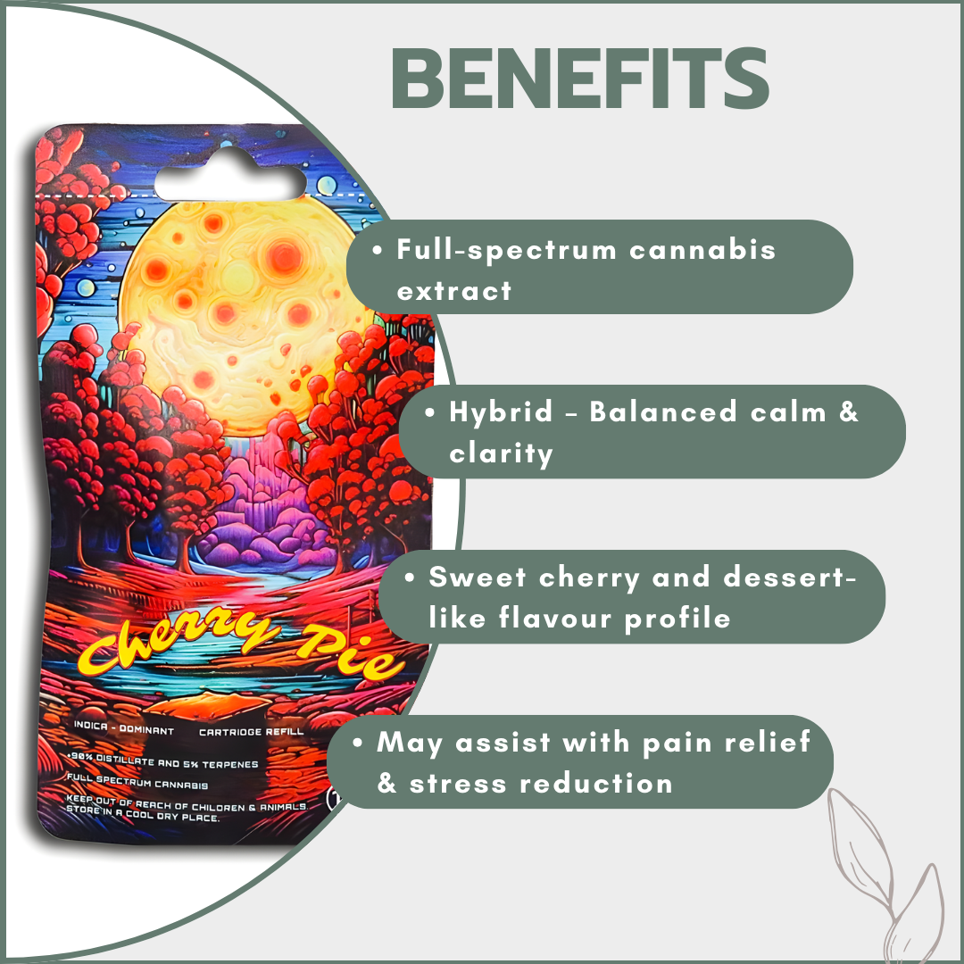 Dreamers Vape Carts 1ml Full Spectrum - Cherry Pie (Hybrid)