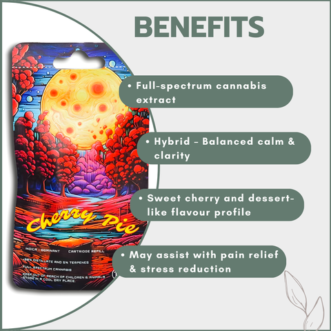 Dreamers Vape Carts 1ml Full Spectrum - Cherry Pie (Hybrid)