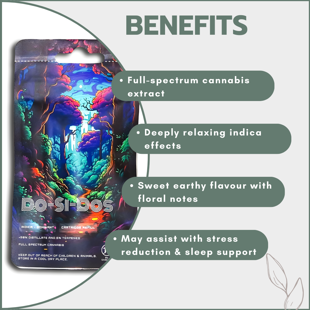 Dreamers Vape Carts 1ml Full Spectrum - Do-Si-Dos (Indica)