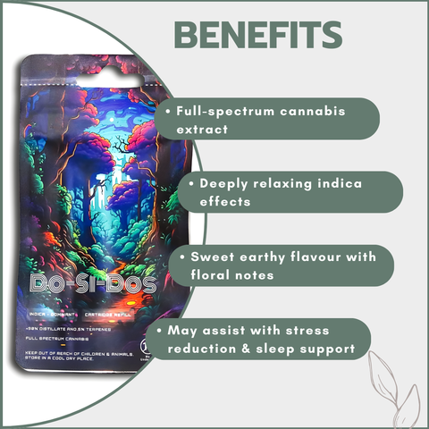 Dreamers Vape Carts 1ml Full Spectrum - Do-Si-Dos (Indica)