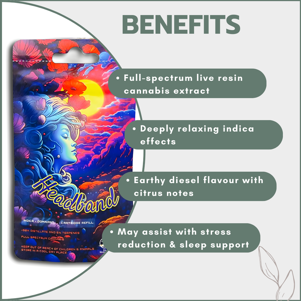 Dreamers Vape Carts 1ml Full Spectrum - Headband (Indica)