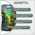 Dreamers Vape Carts 1ml Full Spectrum - Green Crack (Sativa)