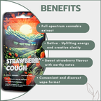 Dreamers Vape Carts 1ml Full Spectrum - Strawberry Cough (Sativa)