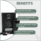 Awaken® Ghost Rechargeable Vape Battery 650mAh
