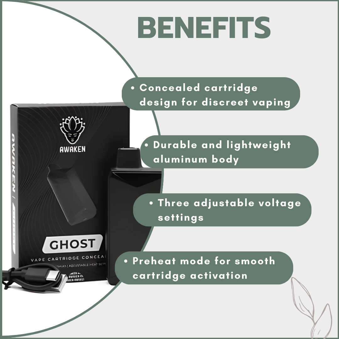 Awaken® Ghost Rechargeable Vape Battery 650mAh