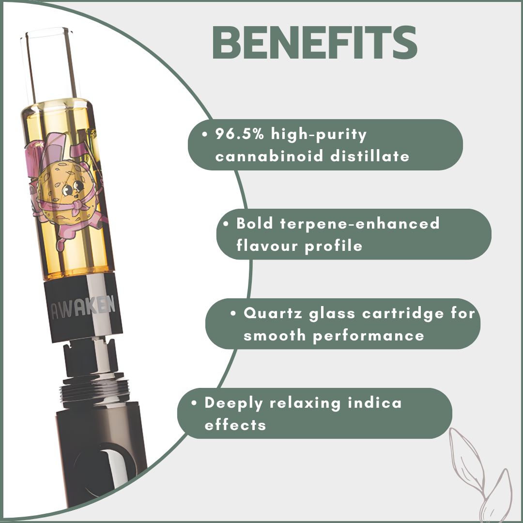 Awaken® Vape Blaster Cartridges 1ml - Girl Scout Cookies (Indica)