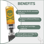 Awaken® Vape Blaster Cartridges 3ml - Durban Poison (Sativa)