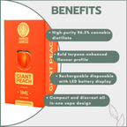 Awaken® Etched Disposable Vape 1ml - Giant Peach (Hybrid)