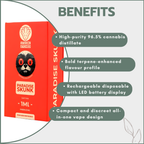 Awaken® Etched Disposable Vape 1ml - Paradise Skunk (Sativa)