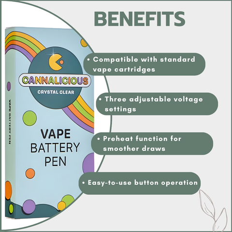 Cannalicious Vape Battery Pen 320mAh