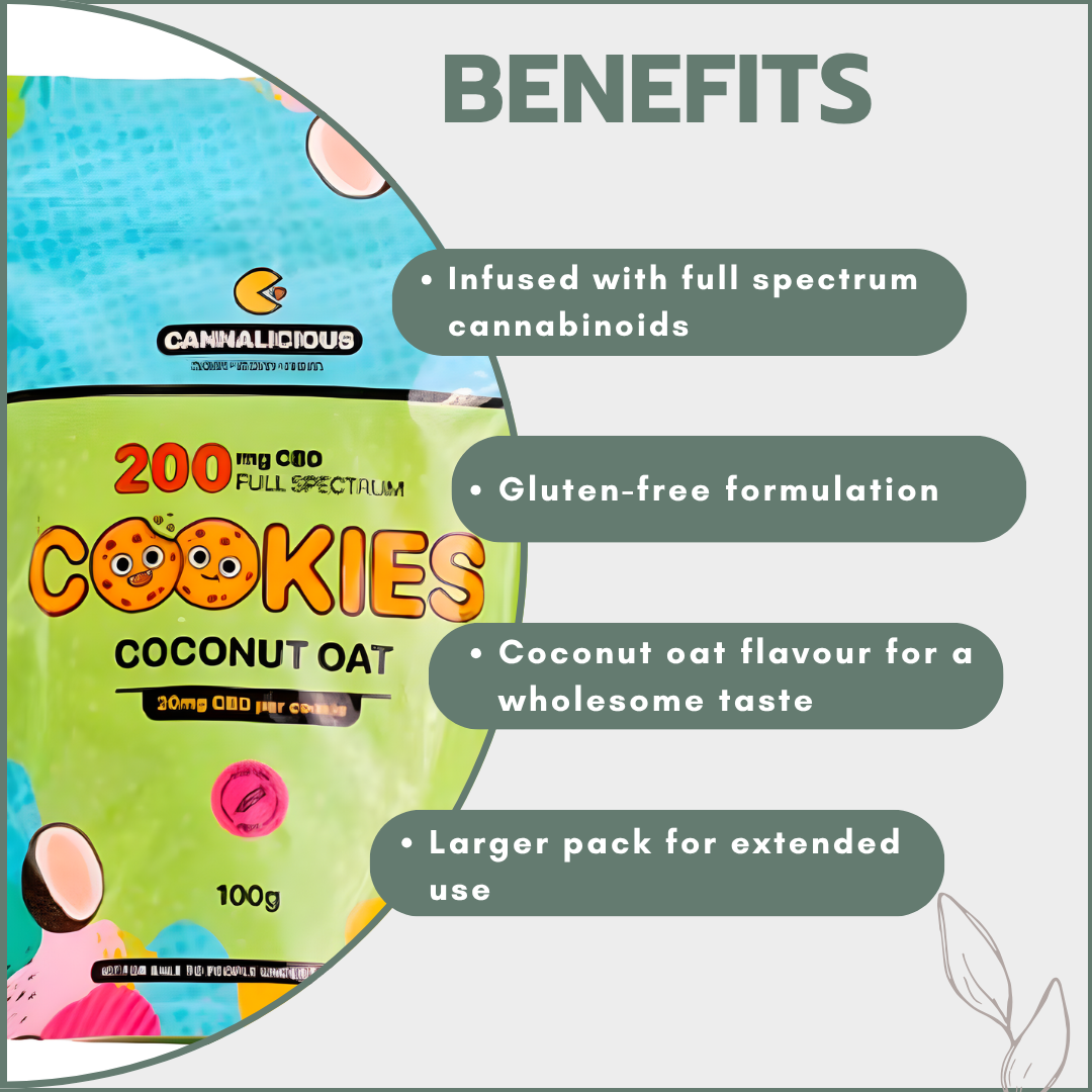 Cannalicious Cookies Coconut Oat 200mg (10x20mg)