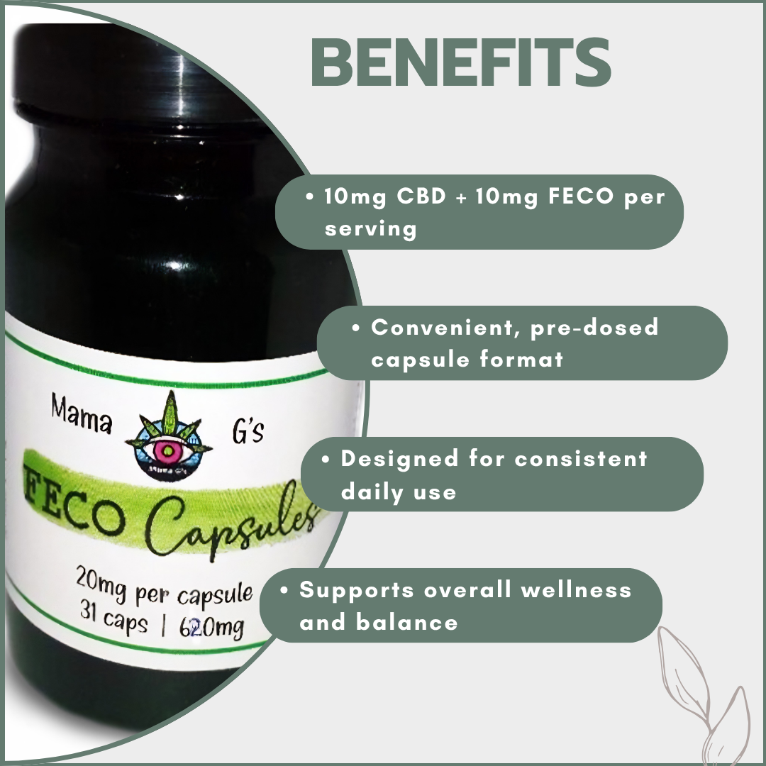 1:1 FECO & CBD Capsules 31's