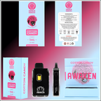 Awaken® Etched Disposable Vape 1ml - Cotton Candy (Hybrid)