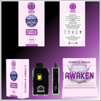 Awaken® Etched Disposable Vape 1ml - Purple Urkle (Indica)