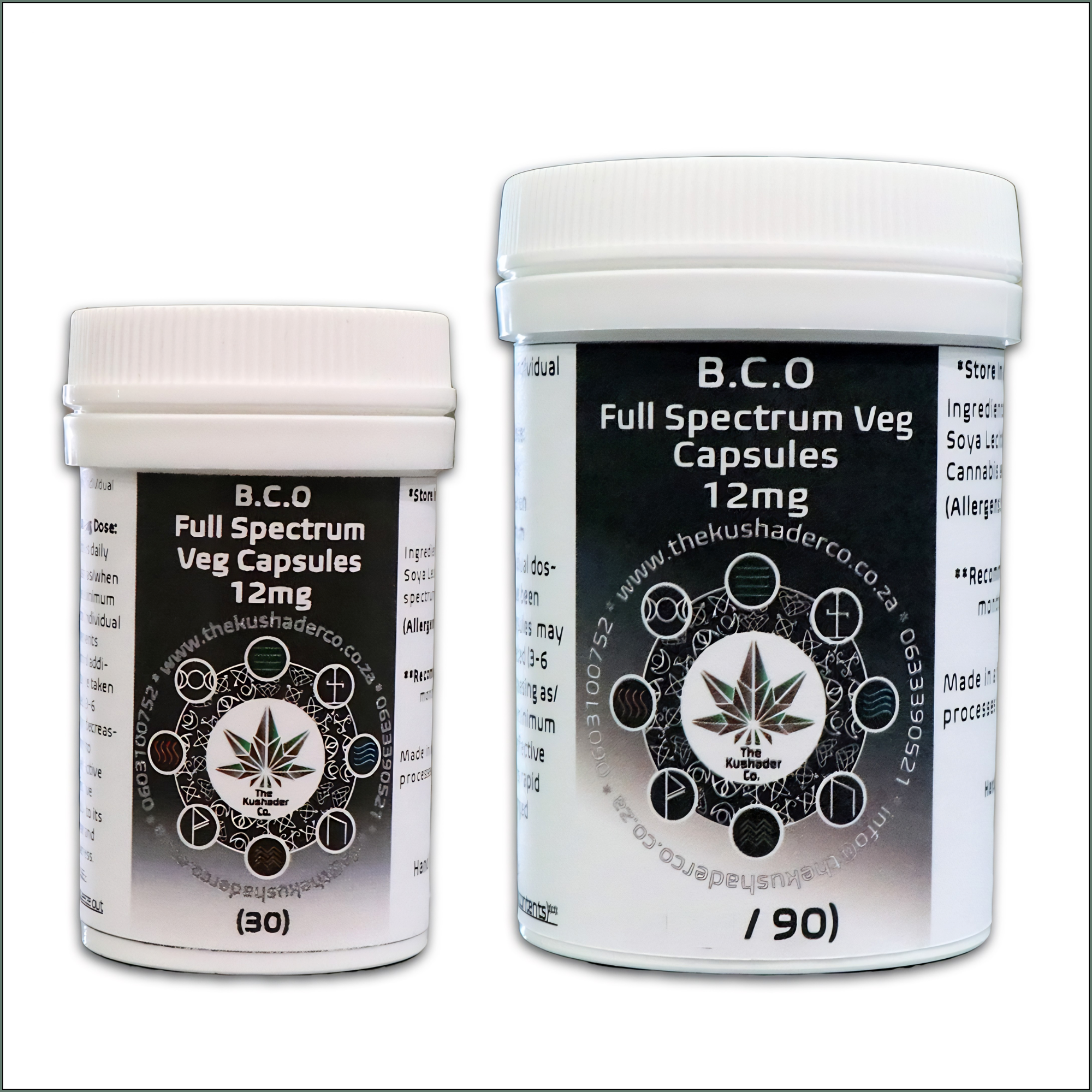 Full Spectrum Black Cannabis Oil (B.C.O) - Capsules