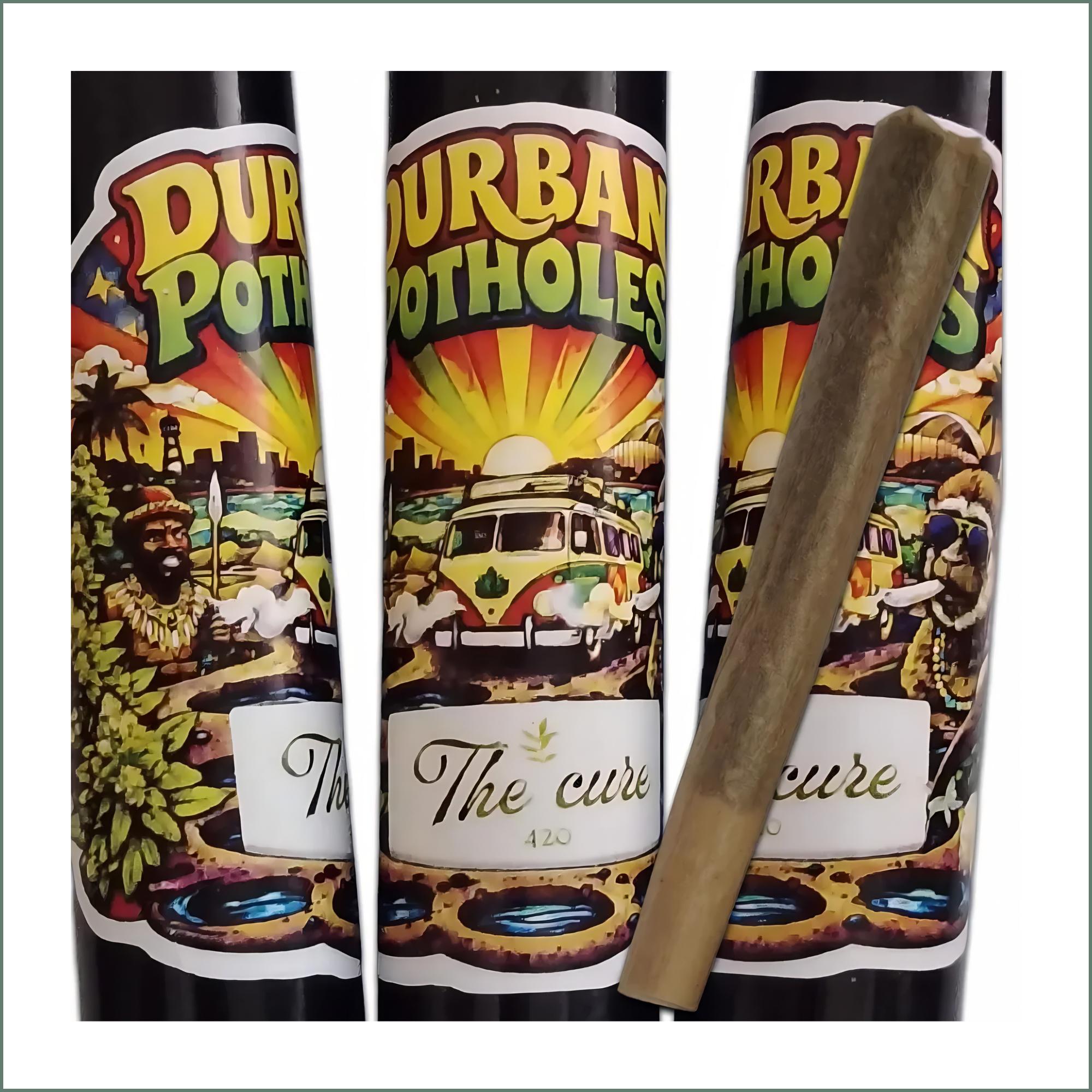 Dabbing Donkey 'Durban Potholes' Pre-Rolls 2.5g (2g Flower+0.5g Hash)
