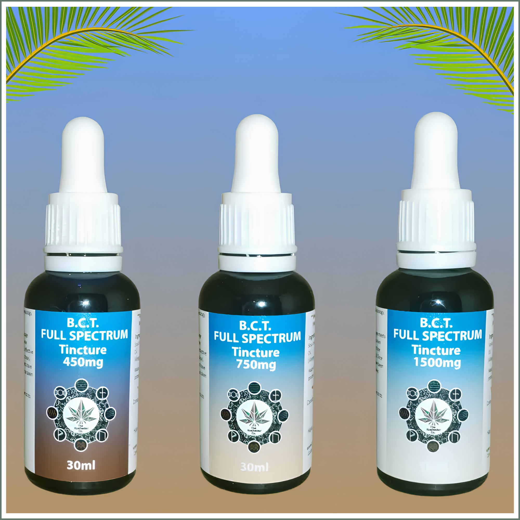 Full Spectrum MCT Black Cannabis Oil Tinctures (B.C.T) 30ml