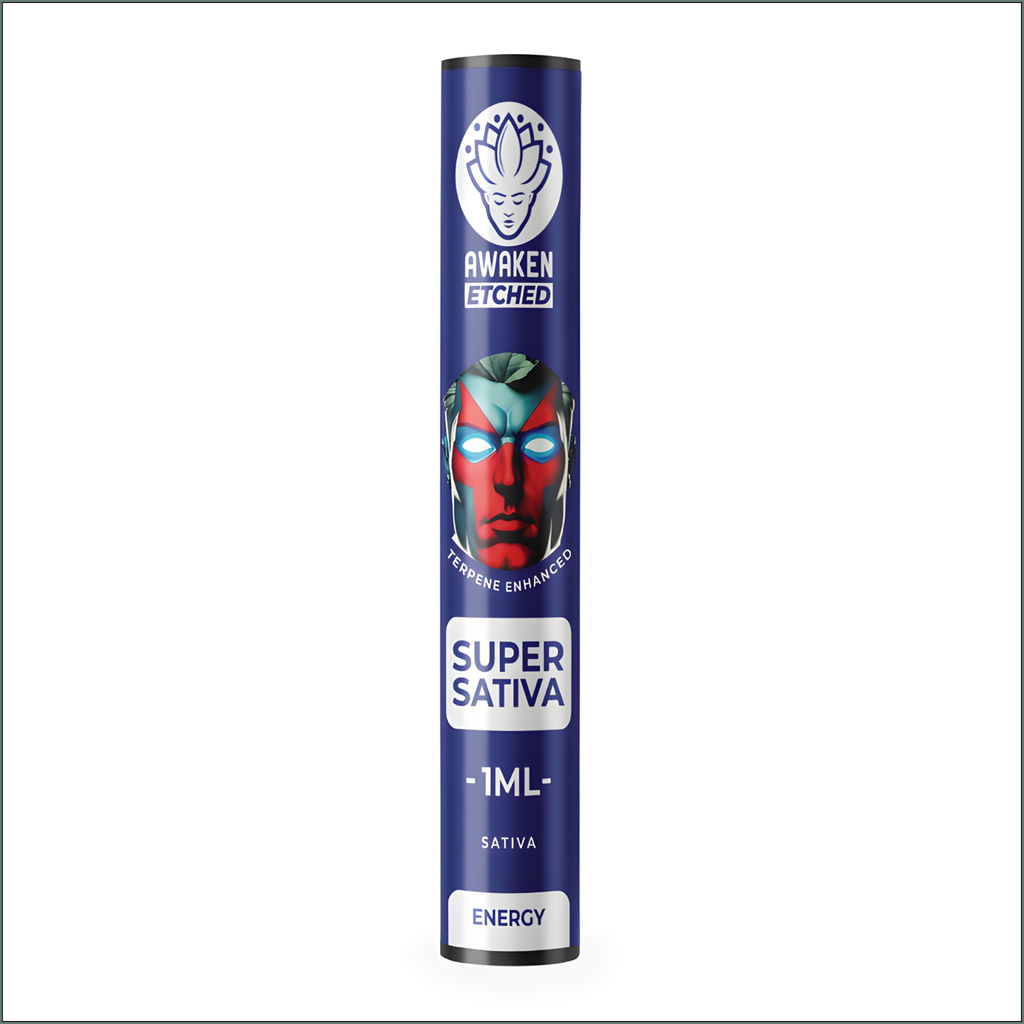 Awaken® Vape Etched Cartridges 1ml - Super Sativa (Sativa)