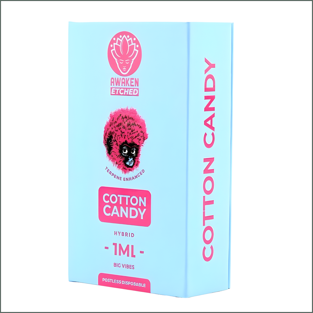 Awaken® Etched Disposable Vape 1ml - Cotton Candy (Hybrid)