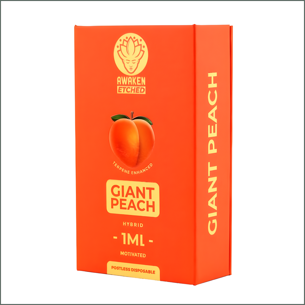 Awaken® Etched Disposable Vape 1ml - Giant Peach (Hybrid)